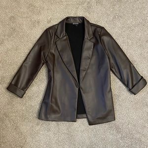 Leather like Blazer
